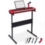 Children's digital keyboard, 61 keys, Red, 60.5 × 18 × 5 cm