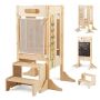 Children's folding stool, 2 steps, 72.39 × 71.12 × 90.17 cm