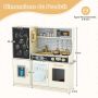 Children's play kitchen, 82 × 80 × 24 cm