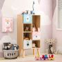Children's toy storage cabinet, 3 drawers and 4 open compartments, 40 × 83 × 25 cm