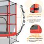Children's trampoline, 360° safety nets, 165 × 165 × 188 cm