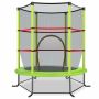 Children's trampoline, with 360° safety net, Green, 165 × 165 × 188 cm