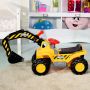 Children's excavator, 4 wheels, 89 × 30 × 45 cm