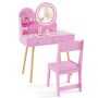 Children's dressing table, set with chair, 69.85 × 101.6 × 34.29 cm