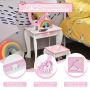 Children's dressing table, with drawer and stool, 49 × 89 × 35.5 cm