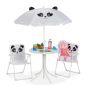 Laste välimööblikomplekt Relaxdays, 4-osaline, panda, 60 × 45 × 40 cm