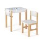 Children's drawing table and chair, with drawer, 19 × 15.5 × 20.5 in