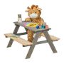 Детский комплект мебели для пикника Relaxdays, 2 скамьи и стол, 90 × 51 × 78 см