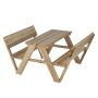 Children's picnic table and bench set, 4-seater, 116 × 90 × 55 cm