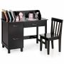 Children's desk with chair, drawer and cabinets