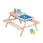 Детский стол Relaxdays 10050942.0, для 2 детей, 2 ванночки, 89 × 50 × 86 см
