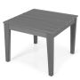 Children's table with slatted table top, Gray, 25.5 × 25.5 × 20 in