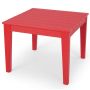 Children's Table with Grating Top, Red, 25.5 × 25.5 × 20 in