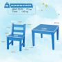 Children's table and chair set, 3 pieces, Blue
