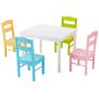 Children's table and chair set, 5 pieces, 66 × 55.9 × 48.8 cm