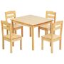 Children's table and chair set, 5 pieces