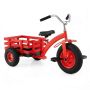 Children's tricycle, with basket, 48 × 22.5 × 27–30.5 inches