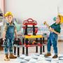 Children's toy tool workbench, 86 × 31 × 84 cm