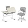 Children's table and chair set, table and adjustable chair, 80 × 51.5 × 51–73 cm