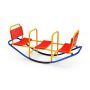 Children's metal swing, three-seater, 136 × 39 × 60 cm