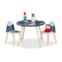 Laste mööblikomplekt Relaxdays, 3 osa: 1 laud ja 2 tooli