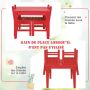 Children's chair set, 2 pcs, 35.56 × 57.15 × 33.02 cm
