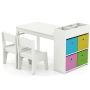 Children's table and chair set, 2 chairs, 100.33 × 58.42 × 50.8 cm