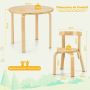 Children's table and chair set, 5 pieces, 60 × 60 × 50 cm