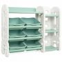 Children's toy storage organizer, 1 large and 6 small storage boxes, 112 × 92 × 35 cm