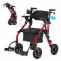 Kõndimisraam ja transporditool VEVOR HFK-9269KD-1, 2-ühes, 107 × 92–106,5 × 73 cm