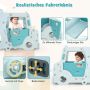 Children's slide set, 3 in 1, Blue, 204 × 45.5 × 82 cm