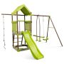 Children's outdoor swing set, with slide and sandbox, 320.04 × 248.92 × 259.08 cm