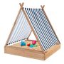 Children's sandbox, 2 benches, 120 × 123 × 134 cm