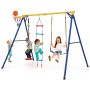 Children's Swing and Activity Set, 4 in 1, up to 4 children, 246.4 × 190.5 × 188 cm