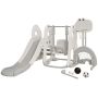 Children's play set, 6 in 1, 172.72 × 196.85 × 107.95–120.65 cm