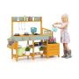 Children's play kitchen, 2 stoves, 115.57 × 34.29 × 91.44 cm
