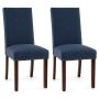 Dining chairs, 2 pcs, Blue, 67 × 44.5 × 96 cm