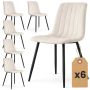 Söögitoa toolid AKORD Furniture Factory LIVO, 6 tk, Beež, 45,5 × 87 × 43,5 cm