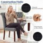 Dining Chair Set, 2 pcs, Grey, 68 × 100 × 46 cm
