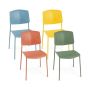 Dining Chair Set, 4 pcs, Multicolor, 54 × 84 × 46 cm