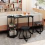 Dining set, 3-piece, 2 stools, 110 × 45 × 78 cm