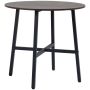 Dining table Homcom 80x76cm., dark brown/black