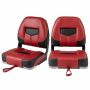Boat chair set, 2 pcs, Red/black, 49.53 × 41.91 × 52.07 cm