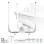 Paadihaagise juhtsiinid VEVOR XC2178, 2 tk, 425 × 125 × 1205 mm