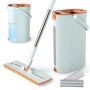 Cleaning pump and bucket system, 3 containers, 2 pads, Green, 26 × 19 × 39.5 cm