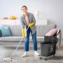 Cleaning trolley Homcom 60x27x70.5cm., black/gray