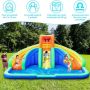 Water castle, with 2 slides and climbing wall, 4.5 × 2 × 3 m