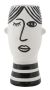 Vaas, Valge ja must, 13,2 × 26,3 × 11,8 cm