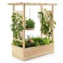Grilled planter with hanging roof, 110 × 113.5 × 44 cm