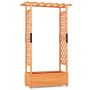 Pot and trellis set, with hanging roof, 110 × 44 × 182 cm